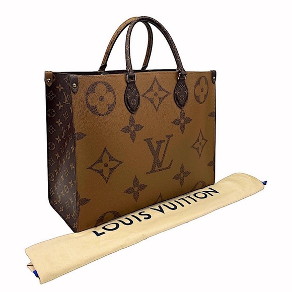 Louis Vuitton Giant Reverse Monogram On The Go GM Shoulder Bag - Picture 12 of 15